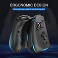 thumbnail image 3 of Controlador Joypad Inalámbrico, Función Turbo EDR 500mAh Batería Luz RGB Gamepad Inalámbrico Conexiones Múltiples Giroscopio De 6 Ejes Para Consola De Juegos, 3 of 7