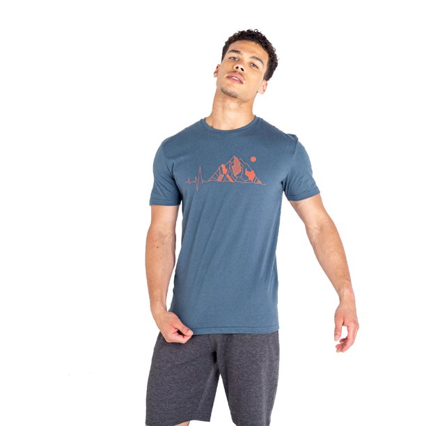 Dare 2B - Camiseta Integral II Látido del Corazón para Hombre (Gris Orión)