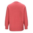 thumbnail image 7 of Women's Button Up Long Sleeve Cardigan Lightweight Knit Open Front Sweater Jacket Soft Comfy Casual Daily Wear | CSEONE,Pink L, 7 of 7