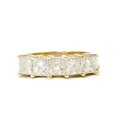thumbnail image 2 of 2Ct Princess Cut Diamond Wedding Ring Five Stone 14k Yellow Gold, 2 of 2