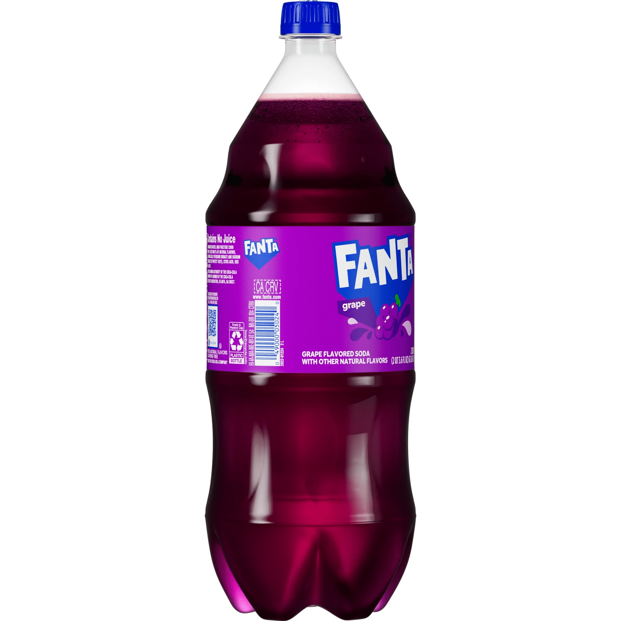 Fanta Grape Fruit Soda Pop, 2 Liter Bottle (Pack of 4)