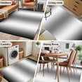 thumbnail image 6 of Rectangle Area Rug 4x6ft, Abstract Black Grey Gradient Non-Shedding Washable Area Rug, Country Farmhouse Color Non Slip Low-Profile Rugs for Living Room, Bedroom Dining Room, 6 of 9