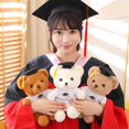 thumbnail image 5 of Graduation Bear Class of 2025, Stuffed Animal Plushie Pillow Doll, Graduation Gift Light Brown Graduation Plush Bear with Hat for Elementary High School College Graduation Party School, 5 of 7