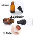 thumbnail image 2 of 3 Pc Brown 30ml Glass Essential Oil Roller Bottles Refillable Roll on Bottles Empty Deodorant Bottle Containers Rollerball Bottles Beauty and Personal Care Tools for Fragrance Cosmetics(3 Styles), 2 of 5