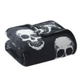 thumbnail image 3 of Kate Aurora Oversized Halloween Spooky Skeleton Skulls Plush Fleece Throw Accent Blanket - 50 in. W x 70 in. L, 3 of 4