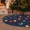 thumbnail image 6 of Sikiie Space Dinosaur 30-48 inches {designName} Print Christmas Tree Skirt Snowman Xmas Tree Skirt with Edge Christmas Decorations for Holiday Party48", 6 of 7