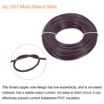 thumbnail image 4 of UL1007 18AWG Gauge Stranded Hook-Up Wires, Electrical Wire Tinned Copper Wire 30m/100ft Brown, 4 of 6