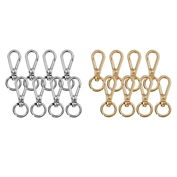 16x Metal Swivel Clasps Lanyard Snap Hook Lobster Claw Clasp Jewelry  Findings 