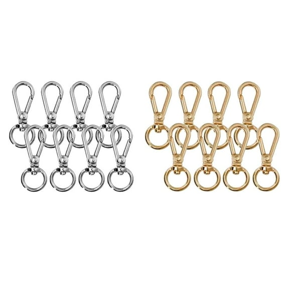 16x Metal Swivel Clasps Lanyard Snap Hook Clasp Jewelry