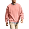 thumbnail image 7 of RongHuan Mens Sweatshirt Crewneck Long Sleeve Sweatshirts Soft Fall Winter Pullover Tops, 7 of 7