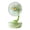 Green, variant on 1800mAh Rechargeable Desktop Fan with Night Light Quiet Brushless Motor Oscillating for Bedroom Purple