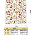 thumbnail image 2 of Fall Throw Blanket - Autumn Leaves Flannel Fleece for Couch, Living Room - Super Warm Soft Cozy Plush Lightweight Seasonal Bedding for Kids Adults - Rustic Decor 40"x50", 2 of 7