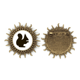 thumbnail image 1 of Ardilla animal negro descripción Pin de gancho de metal vintage con forma de sol Unbranded M, 1 of 3