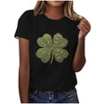 thumbnail image 1 of Mujeres Manga Corta de Verano Tops Impreso Sudadera Casual, Cuello Redondo Blusa Ligera para la Primavera Y el Verano, 1 of 4