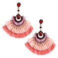 thumbnail image 2 of 2 uds pendientes de borla accesorios de ropa flecos gota de diamantes de imitación oreja colgante Rosado Yuyangstore pendientes de borla, 2 of 8