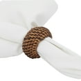 thumbnail image 4 of Saro Lifestyle Woven Rattan Napkin Ring (Set of 4), 4 of 5