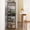 Brown-with Drawer, variant on 5 Tier Coffee Bar Station With Drawer Kitchen Stand 4 S-shaped Hooks Farmhouse Corner Cabinet For Small Spaces Bakers Rack Living Room 13.43" D X 18.93" W 53.31" H