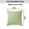 thumbnail image 2 of Pillow Covers Beige Decorative Throw Pillow Covers Square for Living Room - Grass green, 2 of 6
