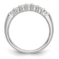 thumbnail image 2 of 14K White Gold Ring Band Wedding Diamond Round 7-Stone, 2 of 6