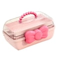 thumbnail image 3 of Estuche para joyas, organizador de pendientes, collares y joyas Rosa, 3 of 7