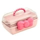 thumbnail image 3 of Estuche para joyas, organizador de pendientes, collares y joyas Rosa, 3 of 7