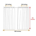 thumbnail image 6 of Ambesonne Classic Grommet Curtain, Geometric Forms, 50" x 84", Mustard Beige, 6 of 6