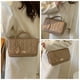 thumbnail image 4 of Bolsos y Carteras Pequeñas para Mujer, Bolsos de Hombro Bolsos Cruzados para Mujer con Correa de Metal Caqui:;:;, 4 of 5