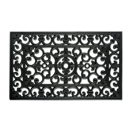 dii rubber doormats collection all weather  24x36   wrought iron