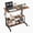 White, variant on Yunken Portable Computer Workstation, Standing Desk Adjustable Height, Small Computer Desk w/Rolling, Sit Stand Laptop Desk TV Tray for Bed Sofa Hospital Reading Eating, Rustic Brown, 23.6"