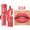 03#Coral Red, variant on Julystar Matte Liquid Lipstick, Deep Red Waterproof Long Lasting Lip Gloss, Non-Stick Cup High Pigment Velvet Lip Makeup