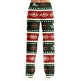 thumbnail image 6 of WTOBBY Women's Anime Design Pajama Pants with Christmas Print, Sleepwear for Casual Use, Elastic Waist for Comfort, Straight Leg Yoga Trousers, Ideal for Home and Lounge,Army Green L, 6 of 7