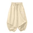 thumbnail image 3 of Ruyang Girls Jogger Pants Lightweight Loose Casual Sports Joggers Cute Letter Print Drawstring Outdoor Hiking Pants School Clothes, 3 of 6
