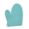 thumbnail image 2 of VOAVEKE Kitchen Gadgets,Kitchen Essential,Thermal Insulation Silica Gel Gloves Kitchen Microwave Barbecue High Temperature Work Insulation Solid Color Gloves, 2 of 5