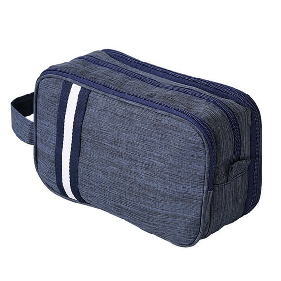 Neceser de viaje para hombre, bolsa de afeitar colgante, organizador de artículos de tocador portátil resistente al agua