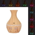 thumbnail image 3 of Difusor De Aceite Esencial De Grano De Madera, Apagado Automático, Alimentado Por USB, Ayuda A Dormir Con Poco Ruido, Humidificador De Niebla LED De 7 Colores, 300 Ml Para Oficina, 3 of 7