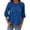 Blue, variant on ZHUASHUM Woman Top For Women Three Quarter Sleeve Soft T