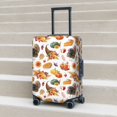 thumbnail image 6 of Hirioo Thanksgiving Turkeys 1 for Elasticity Suitcase Cover (No luggage Included) Durable Luggage Protector Fits 18-32 Inch Luggage-X-Large, 6 of 7