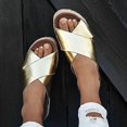 thumbnail image 1 of Sandales Compensées Espadrilles Plateforme Croisée pour Femmes Chaussures d'Été, 1 of 3