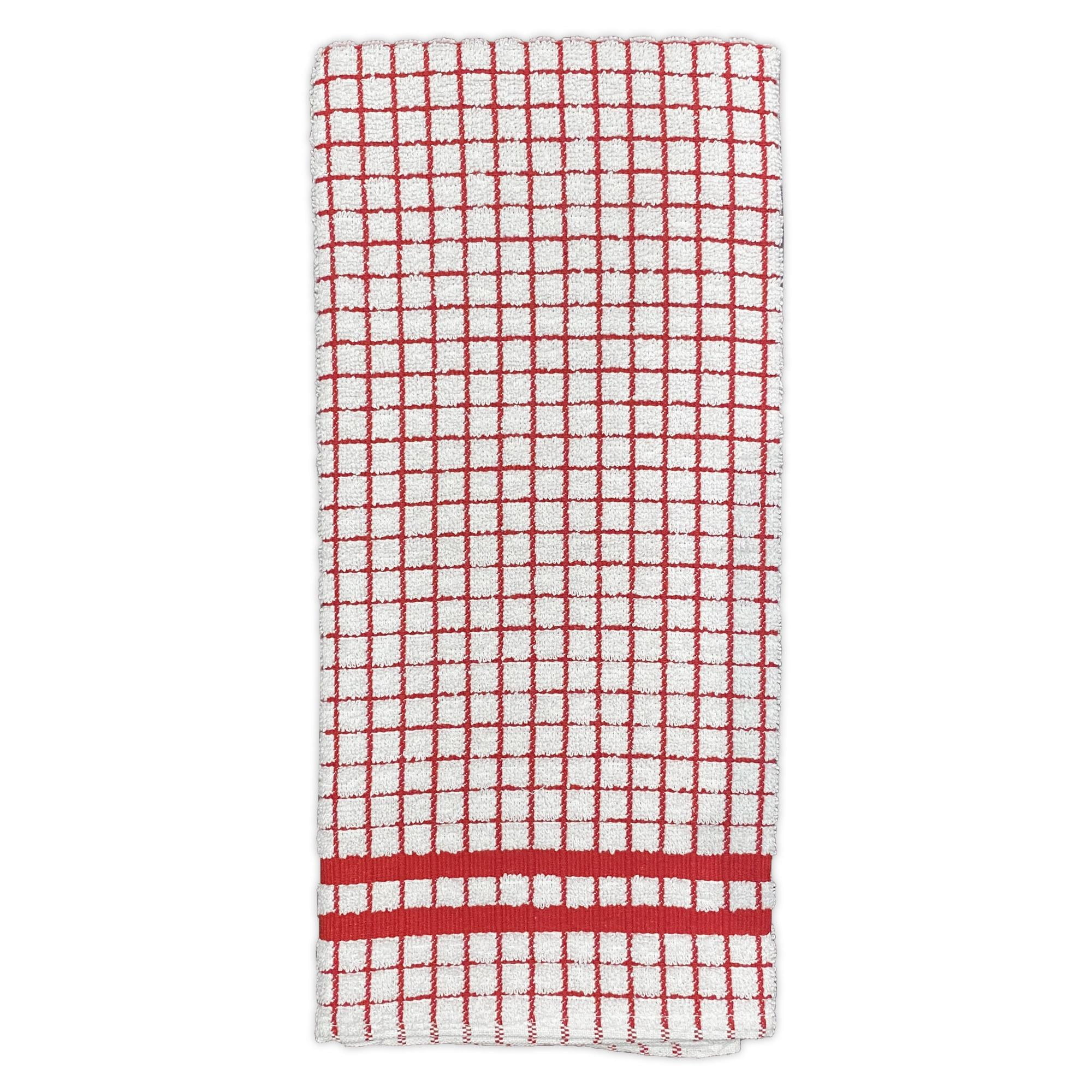 Hampton 8-Piece Kitchen Towel Set, Red