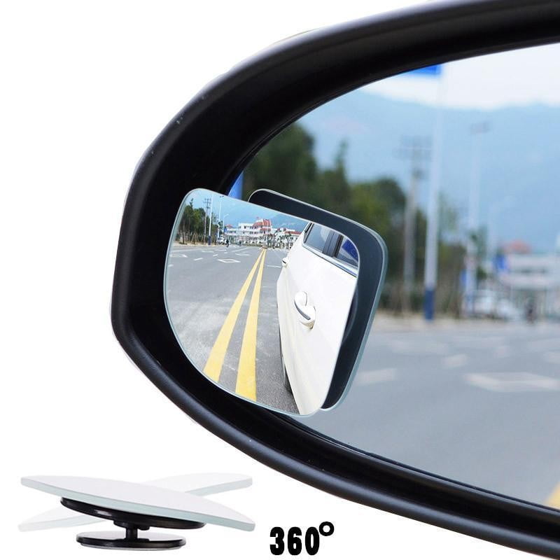 1 Pair Blind Spot Fan-shaped Auxiliary Convex Rear View Adjustable Angle Mirrors 