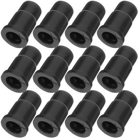NICERIO 40Pcs Caster Socket Replacement ABS Black Caster Stem Inserts for Installation