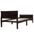 thumbnail image 5 of Jopath Twin Platform Bed, Wood Bed Frame with Headboard and Wood Slat Support for Teen and Adult Espresso, 5 of 9