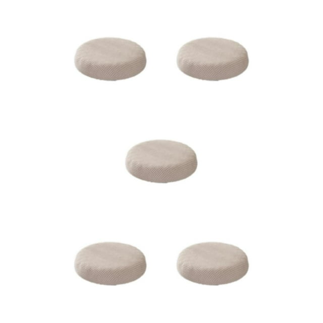 relayinert Round Cushion Mildly Waterproofed For Relaxation Mild Waterproofing Seat Covers khaki 5Set