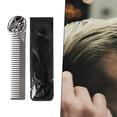 thumbnail image 3 of Peine de barba para hombres Macarena Plantilla a la barba de bolsillo Plata, 3 of 8