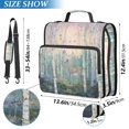 thumbnail image 2 of FORMRS Zipper Binder with Shoulder Strap 2-inch Ring 500 Sheet Capacity File Bag, Night Deer, 2 of 5