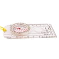 thumbnail image 2 of Ruler Map Scale Compass Camping Tools Space Saving in 1 Accuracy Transparent Multifunctional Shockproof Waterproof Survival Accessories Transparent, 2 of 8