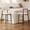 2pcs Beige Seat + Walnut-Grain Metal Leg, variant on Mid Century Modern Bar Stools Set of 4, Beige Premium Linen Upholstered Counter Chairs, Ergonomic Design with Walnut-Grain Metal Legs, Heavy-Duty Steel Frame for Kitchen Island