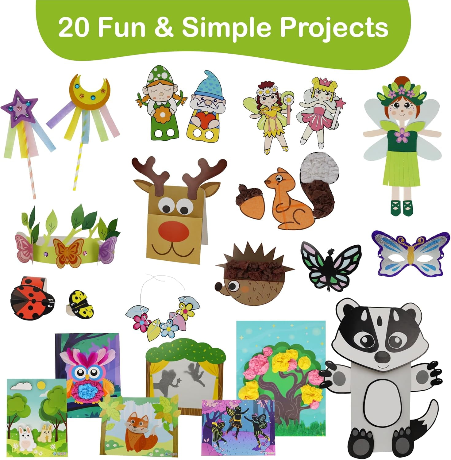 Craftikit Fairy Garden Arts and Crafts Kit for Ages 4 to 10