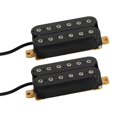 thumbnail image 4 of 2 uds pastilla de guitarra doble bobina cuello y puente conjunto de pastilla de alto rendimiento para eléctrico Negro con Cable Hugo Pastilla de doble bobina, 4 of 10