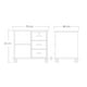thumbnail image 3 of Archivero Gabinete Esencial Con 3 Cajones Y Ruedas, 3 of 3